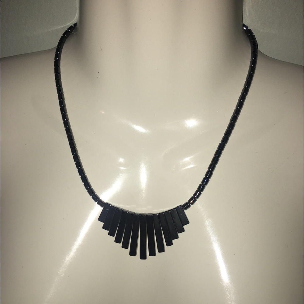 Handmade St.Lucia Hematite Necklace